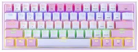 Клавиатура Redragon Fizz K617, USB, белый/розовый 19848343859918