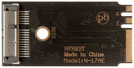 Адаптер-переходник для установки платы Wi-Fi AirPort Bluetooth (6+12 Pin) в разъем M.2 A+E Key / NFHK N-17AE 19848344457077