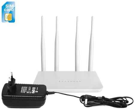 Hdcom-Technology 3G-4G роутер с SIM картой HD ком С80(4G)-бел (O49445OR) и 3G/4G модемом - Wi-Fi 3G/4G/LTE маршрутизатор. 4g wi fi маршрутизатор, 4g lte модем