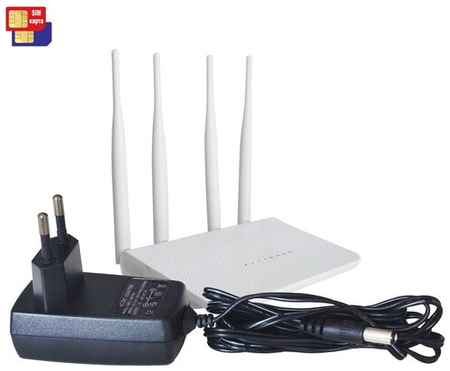 HDcom 3G-4G модем с SIM картой HD-ком Мод: С80-4G(Б) (K84838RG4) и 4G-lte роутером - Wi-Fi 3G/4G/LTE маршрутизатор. Роутер с сим картой 4g, маршрутизаторы 19848344872291
