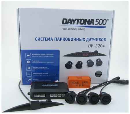 Парктроник Daytona500 DP-2204 (4 датчика) сенсор 22 мм черный 19848348539085