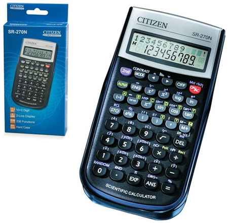 Калькулятор инженерный CITIZEN (154х80 мм), 236 функций, 10+2 разряда, питание от батарейки, сертифицирован для ЕГЭ 19848348635913
