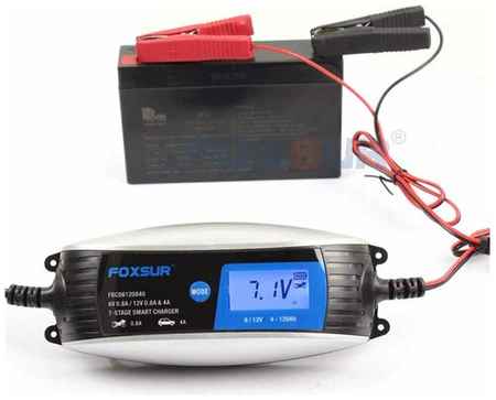 Зарядное устройство для АКБ FOXSUR FOXSUR 6V 0.8A / 12V 0.8A+4A 19848348708471