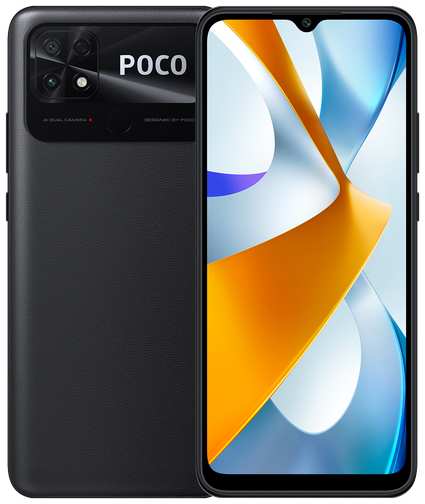 Смартфон Xiaomi POCO C40 4/64 ГБ Global, Dual nano SIM, заряженный черный 19848349042303