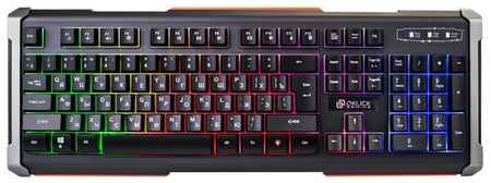 OKLICK Клавиатура проводная с подсветкой RGB, клавиатура для геймеров, для компьюетра, оклик 19848350267322