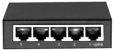 Polyvision 5-портовый 100-мегабитный неуправляемый коммутатор с питанием 12В PND-05M 19848350770669