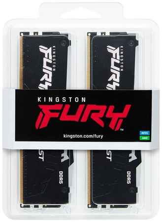 Kingston Комплект оперативной памяти KF556C40BBAK2-64 64GB 5600MT/s DDR5 CL40 DIMM (Kit of 2) FURY Beast RGB 19848353054580