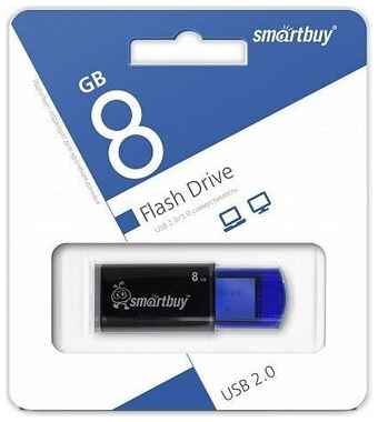 USB флеш накопитель Smartbuy 8GB Click Black (SB8GBCl-K) 19848355119936