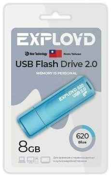 Флешка Exployd EX-8GB-620-Blue 8 Гб Blue 19848355406896