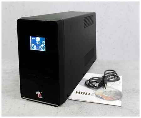 ИБП AKEL D420-HOME/Smart UPS/AVR Мощность 2000 ВА/LCD Дисплей/Для Защиты ПК, Сервера, Коммуникационного оборудования, 1шт 19848355427718