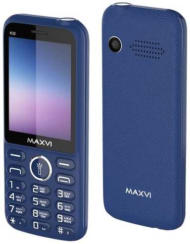 Телефон MAXVI K32, 2 SIM, blue 19848360080900