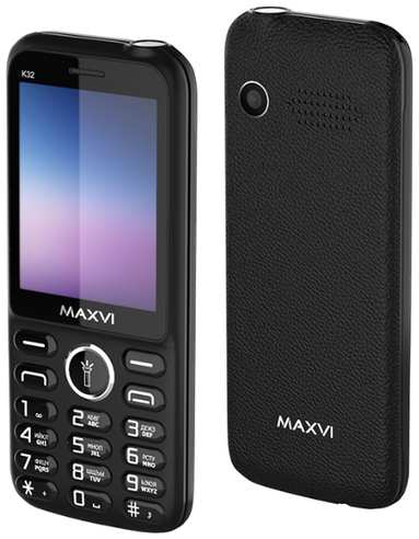 Телефон MAXVI K32, 2 SIM, black 19848360080901