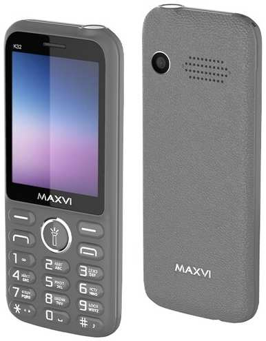 Телефон MAXVI K32, 2 SIM, grey 19848360080903