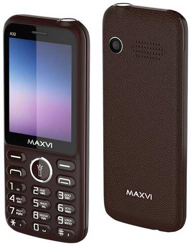 Телефон MAXVI K32, 2 SIM, brown 19848360080909