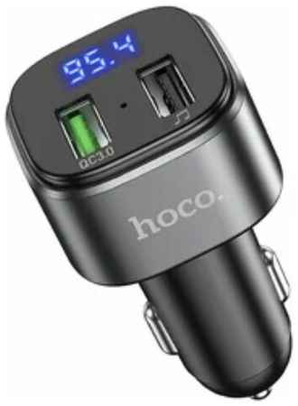 Автомобильный Bluetooth FM модулятор Hoco E67 чёрный 2*USB, 3.4A, черный 19848361525906