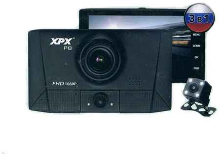 XPX Видеорегистратор с 3 камерами: дорога, салон, задний вид/автомобильный видеорегистратор P8 19848362868545