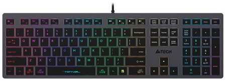 Клавиатура A4Tech Fstyler FX60 серый USB slim Multimedia LED 19848365326269