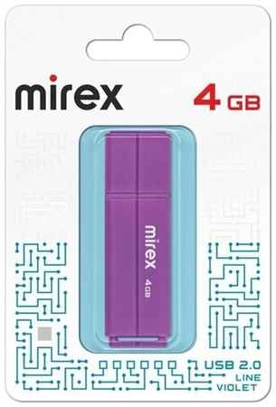 Флешка Mirex Line Violet 4 Гб usb 2.0 Flash Drive - фиолетовый 19848369447545