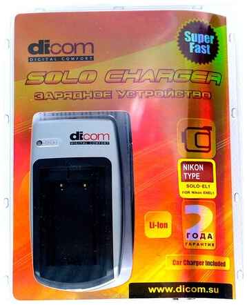 Зарядное устройство DICOM Solo для Nikon EN-EL1 19848371245605