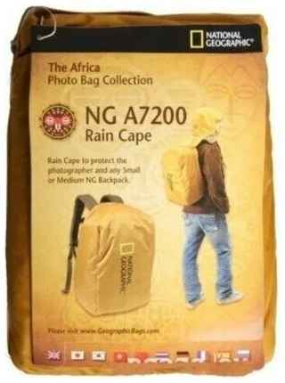 Дождевая накидка National Geographic, для малых и средних рюкзаков, складывающаяся дождевая накидка 19848371589430