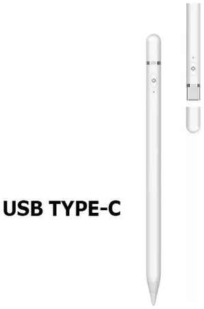 Zar.market Стилус для iPad от 2018 года выпуска с USB Type-C зарядкой с изменением толщины линии от угла наклона. Стилус для рисования. Стилус для планшета