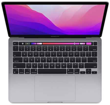 13.3″ Ноутбук Apple MacBook Pro 13 2022 2560x1600, Apple M2, RAM 8 ГБ, LPDDR5, SSD 256 ГБ, Apple graphics 10-core, macOS, MNEH3, космос, английская раскладка