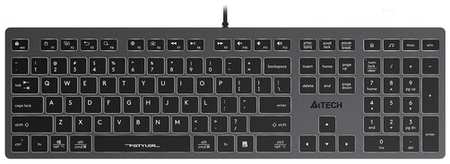 Клавиатура A4Tech Fstyler FX60H, русские и английские буквы, серый (fx60h grey/white) 19848374652578