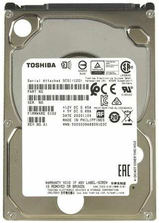 Infortrend Toshiba Enterprise 2.5″ SAS 12Gb/s HDD, 1.2TB, 10000rpm, 1 in 1 Packing. 19848375303348