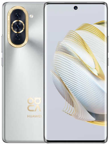 Смартфон HUAWEI Nova 10 8/128 ГБ RU, Dual nano SIM, мерцающий серебристый 19848375371450