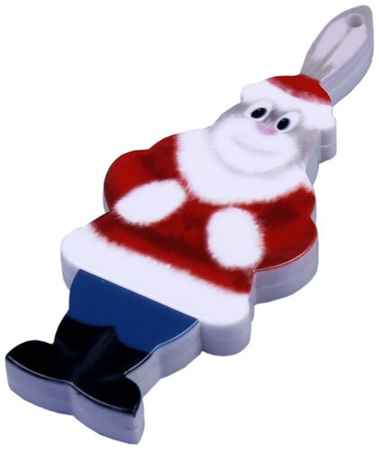 Centersuvenir.com Новогодняя флешка Заяц дед мороз символ 2023 года Rabbit Santa (64 Гб / GB USB 3.0 Белый/White New Year Rabbit) 19848375581752