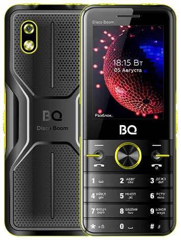 Телефон BQ 2842 Disco Boom, черный/желтый 19848376172439