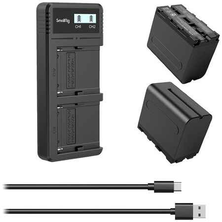 2 аккумулятора NP-F970 + зарядное устройство SmallRig 3823 19848376257654