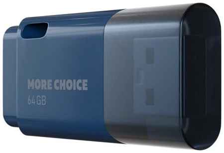 Флеш накопитель памяти USB 64GB 2.0 More Choice MF64 Dark Blue 19848376596598