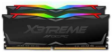 Модуль памяти DDR 4 DIMM 64Gb (32Gbx2), 3200Mhz, OCPC X3 RGB MMX3A2K64GD432C16, RGB, CL16, BLACK 19848378149866