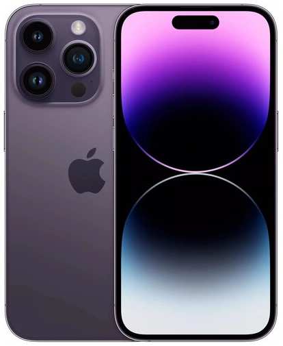 Смартфон Apple iPhone 14 Pro 256 ГБ, Dual еSIM, глубокий фиолетовый 19848378546917