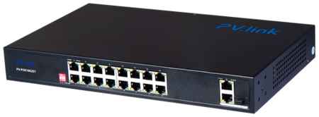PV-Link PV-POE16G2S1 - 18 портовый коммутатор с 16 портами PoE 100 Мбит/с, 1 комбо1 Гбит/с, 1xUp-link LAN 1 Гбит/с 19848378756471