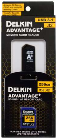 Комплект Delkin Devices Advantage SD Reader and Card Bundle 256GB 19848379530212