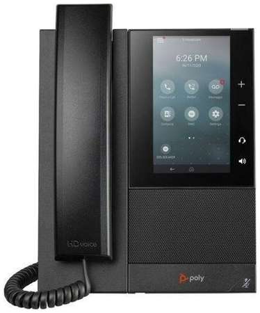 Polycom CCX 500 Business Media Phone. Open SIP. PoE only. Ships without power supply and factory disabled media encryption