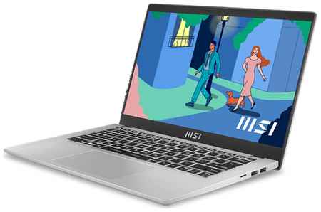 Ноутбук MSI Modern 14 C12M-239RU Core i5 1235U 8Gb SSD512Gb Intel Iris Xe graphics 14″ IPS FHD (1920x1080) Windows 11 silver WiFi BT Cam 19848379955358
