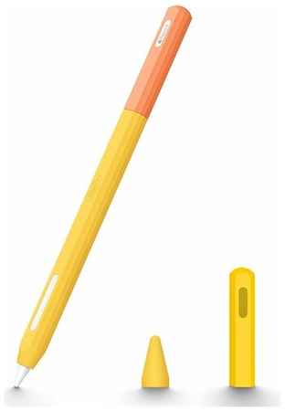 Чехол ESR Pencil Cover, силиконовый для Apple Pencil 2 - салатовый с бирюзовым