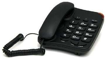 Телефон проводной вектор 545/09 повтор последнего набранного номера, черный 19848381743270