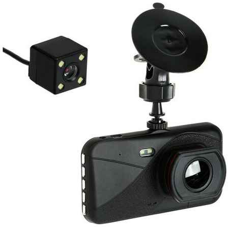 Видеорегистратор Cartage Premium, 2 камеры, HD 1080P, IPS 4, обзор 170