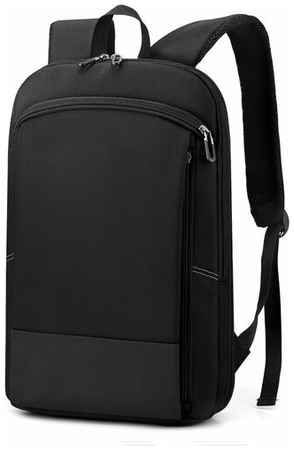 Yanger Ультратонкий черный городской рюкзак для ноутбука школьный с анатомической спинкой ортопедический Рюкзак трансформер мужской, женский 19848382009015