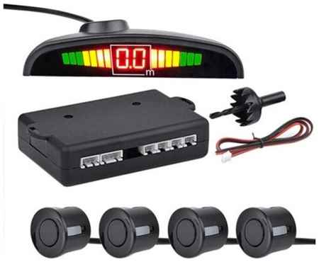 RecamLux / Парктроник задний чёрный - Парковочный радар передний для автомобиля - Парковочная система 4 датчика 19848383926875