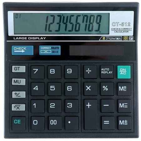 Калькулятор настольный, 12-разрядный, CT-512 19848384157260