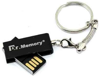 Флешка USB Dr. Memory 005 8Гб, USB 2.0, серебристый 19848384219347