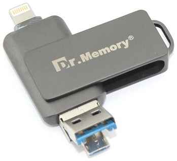 Флешка USB Dr. Memory 051 4GB, USB 3.0, черный 19848384274898