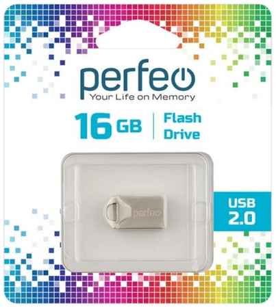 USB Flash Drive 16Gb - Perfeo USB 2.0 M10 Metal Series PF-M10MS016 19848384353978