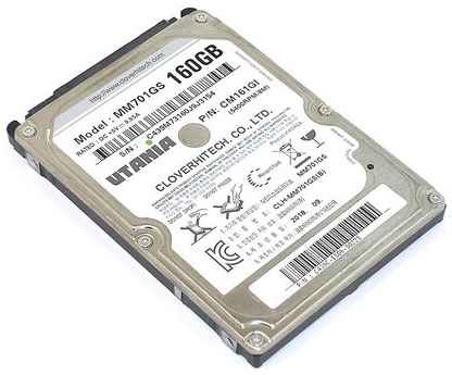 Жесткий диск HDD 2.5″ Utania MM701GS, 160ГБ 19848384634874