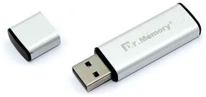Флешка USB Dr. Memory 009 4Гб, USB 2.0, серебристый 19848384755986